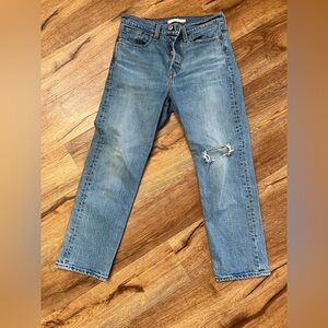 Women’s  Blue Distressed Jeans